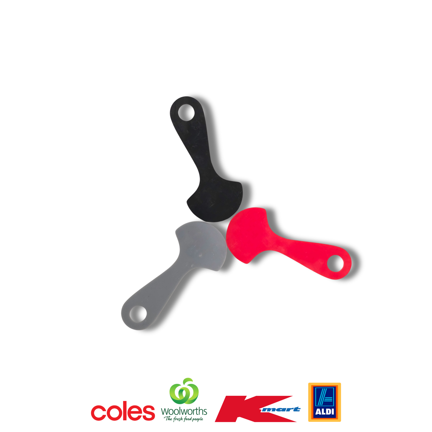 Pack of 3 Trolley Token Keys